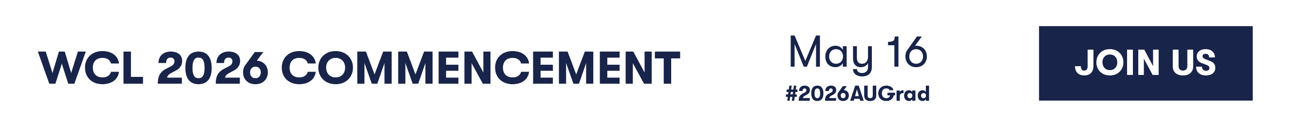 WCL Commencement livestream on May 16