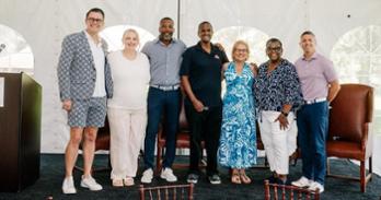 Group posing for a photo.