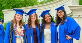 AU graduates at graduation.