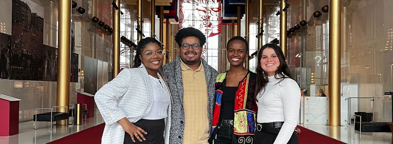 students-kennedy-ctr Arts management students at the Kennedy Center.
