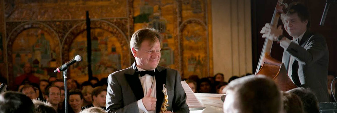 Igor Butman at Carmel Institute concert, October 2015.