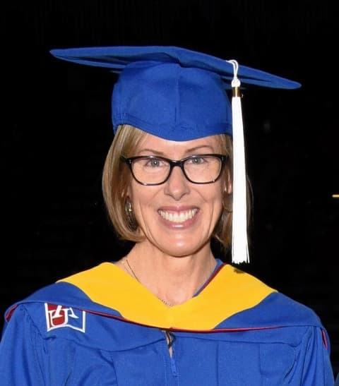 Stacee Nault at AU Commencement.