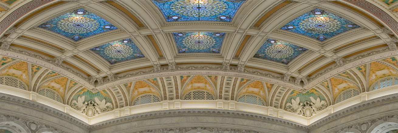 Library of Congress Great Hall ceiling