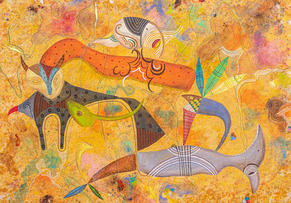 Méné, Surnaturel, 2025. Abstracted and embellished animal forms