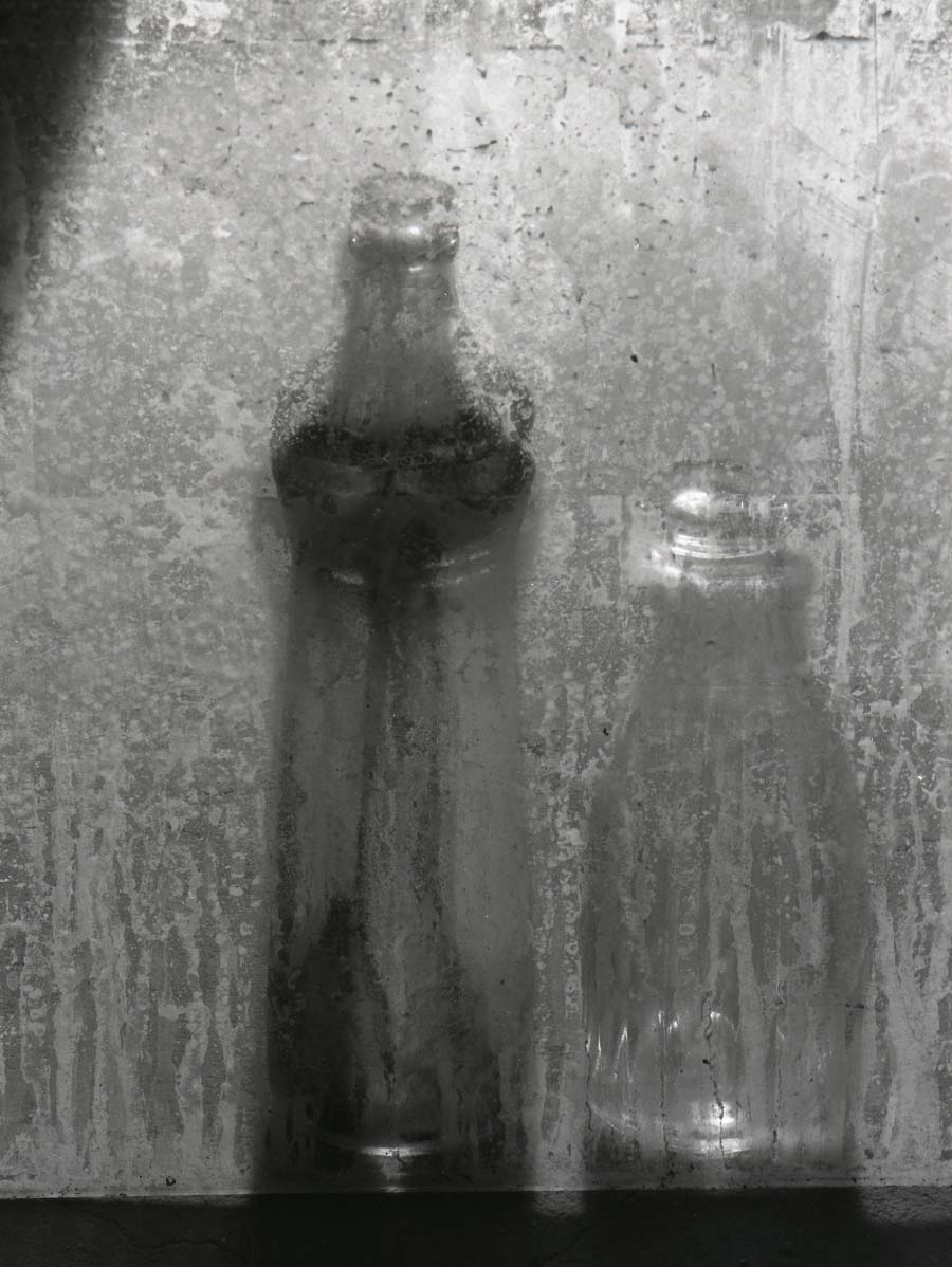 Jan Svoboda, Against the Light (Literally), 1964. Hazy photograph of two glass bottles.