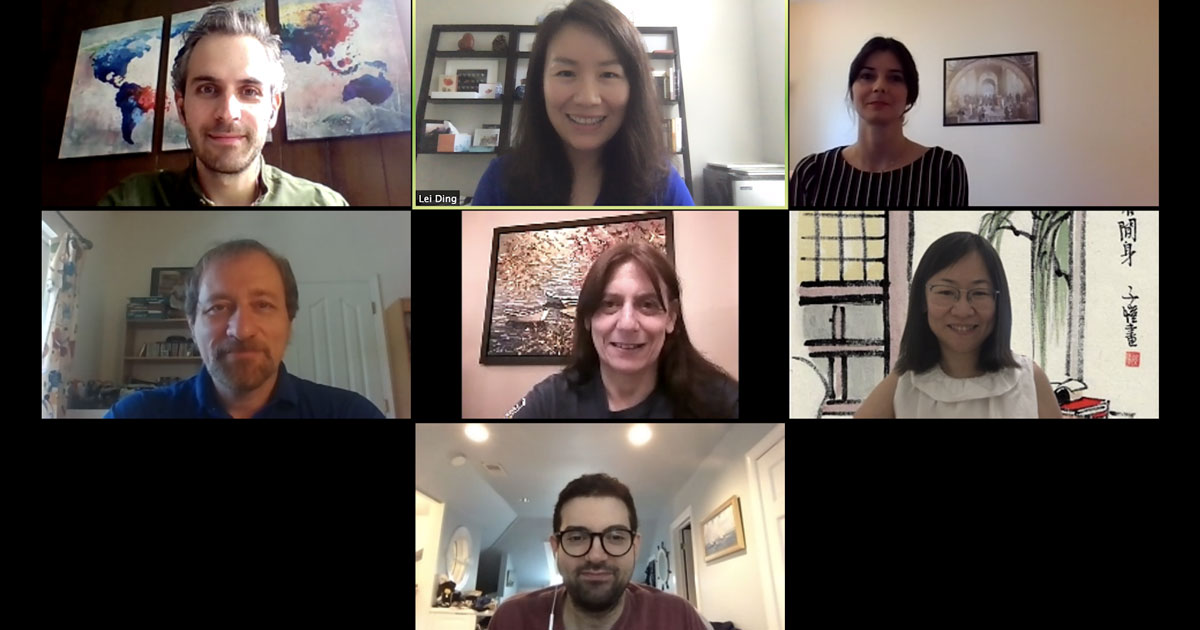 From Top to Bottom and Left to Right: Professors Zois Boukouvalas, Lei Ding, Maria Barouti, Michael Baron, Nathalie Japkowicz, Bei Xiao and Roberto Corizzo