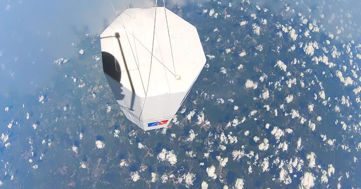 AU weather balloon in space