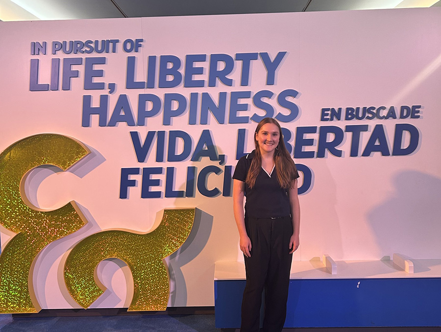 Catherine at NMAH In Pursuit of Life, Liberty, Happiness exhibition