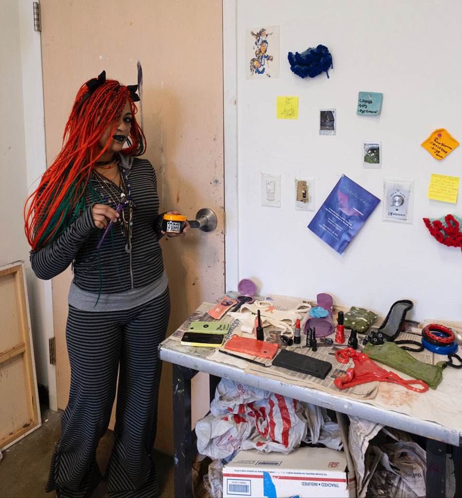 Brenay Spencer in studio