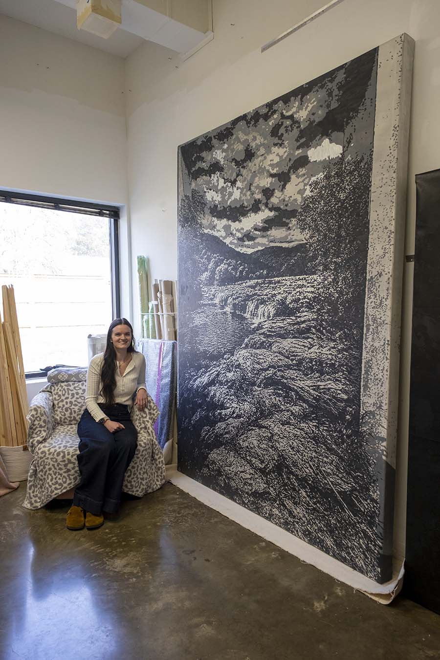 Sarah Bell Wilson in studio