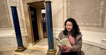 Melissa Wood at New York's Morgan Library and Museum