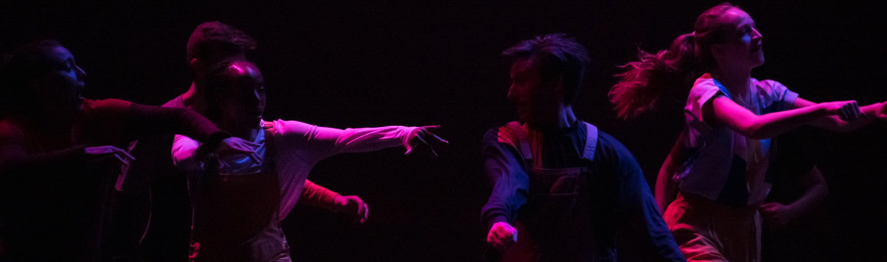 Dancers perform social dance games at Greenberg Theatre