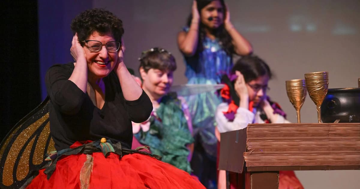 ArtsStream performance with adults and kids.