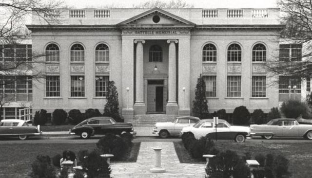 Battelle-Tompkins Memorial Building in the 1960s