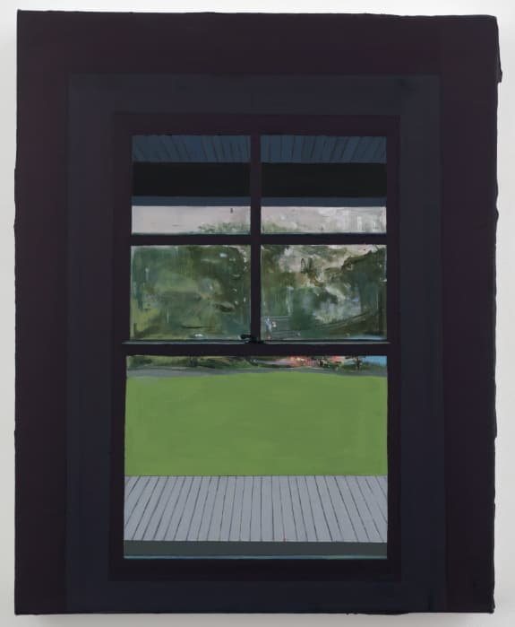 Tania Alvarez, After the Rain, 2024. Acrylic and oil on canvas 20 x 16 x 1.75 in.