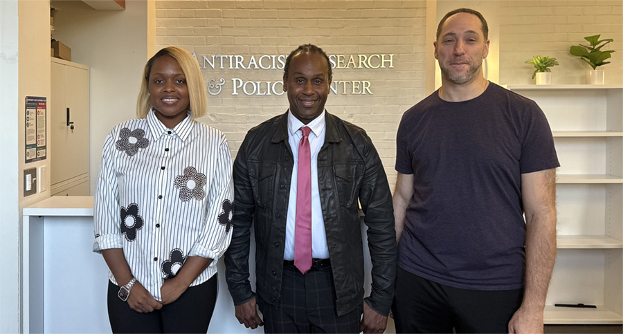 Communications Lead, Esperonto Bean, MA; Postdoctoral Fellow in Research Translation and Writing, Shané Weaver, PhD; and Doctoral Research Fellow, Dave Trachtenberg, MS