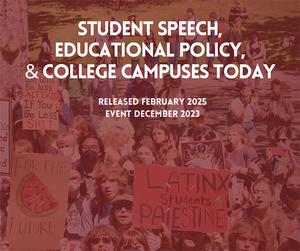 Student Speech, Educational Policy, and College Campuses Today