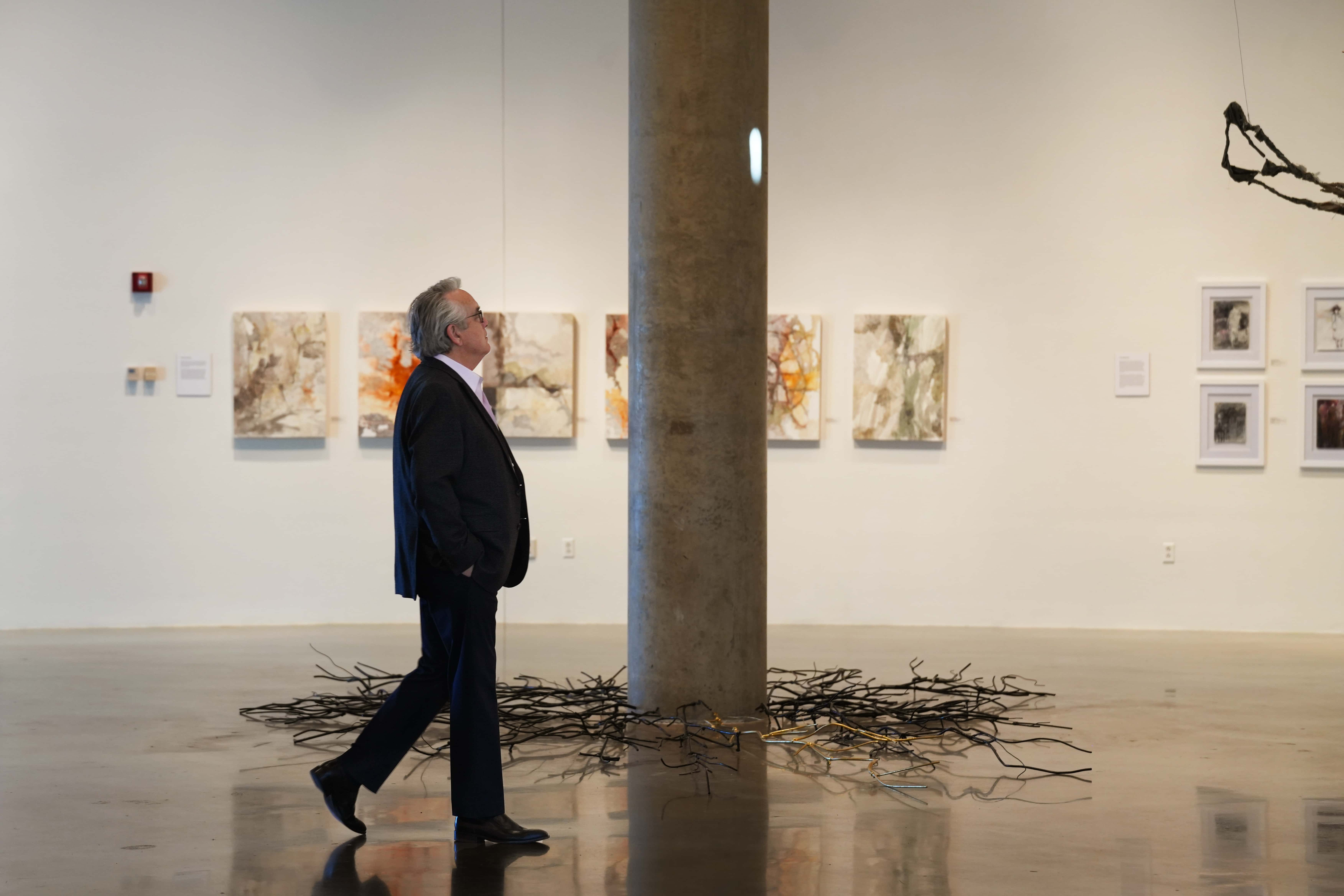 Jack Rasmussen walking through the AU Museum