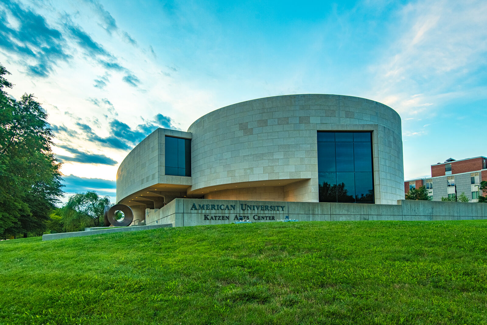 Exterior of the Katzen Arts Center