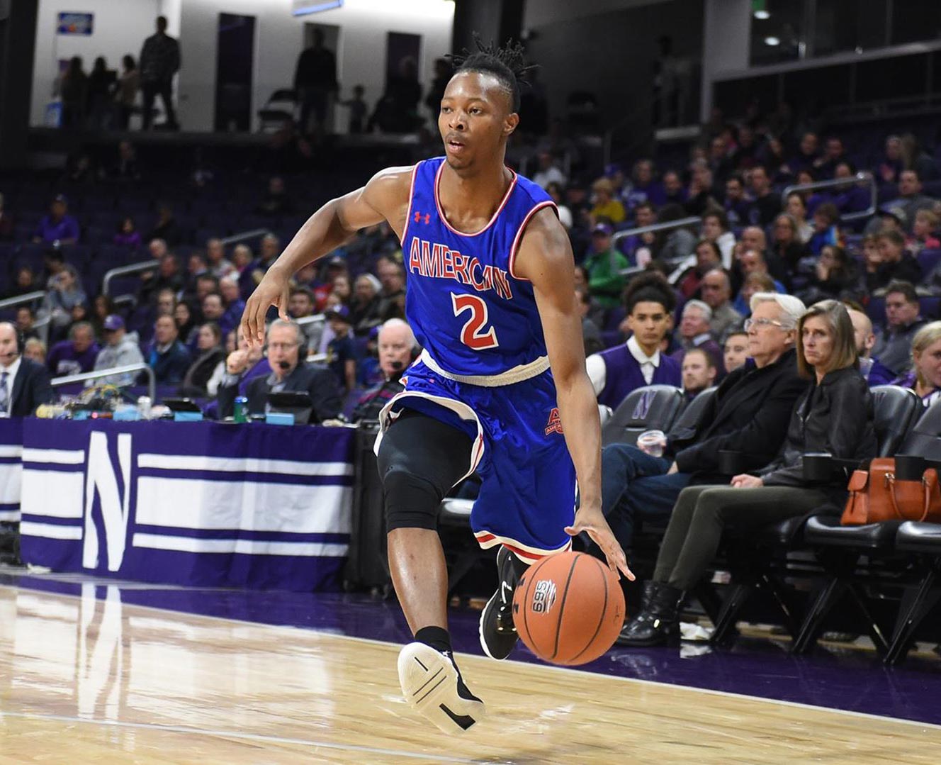 Stacy Beckton Jr. on the basketball court