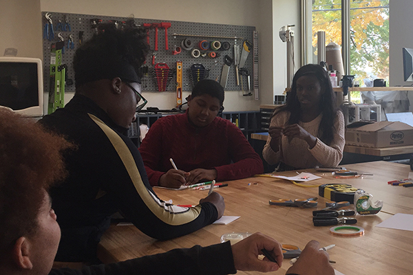 Local DC school kids visit the AU Makerspace