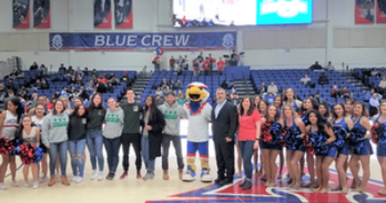 Participants at the annual Sustainability Awareness Basketball game