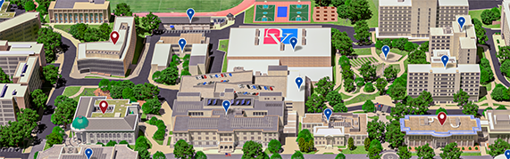 Portion of the AU campus map