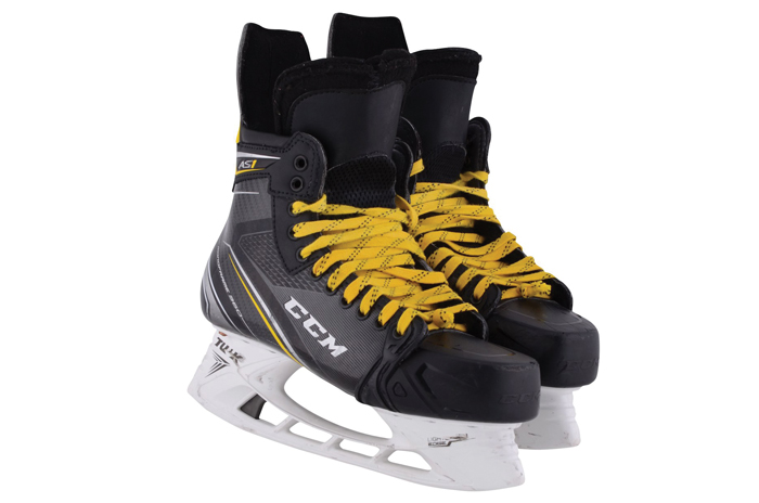 Capitals player Alex Ovechkin's skates
