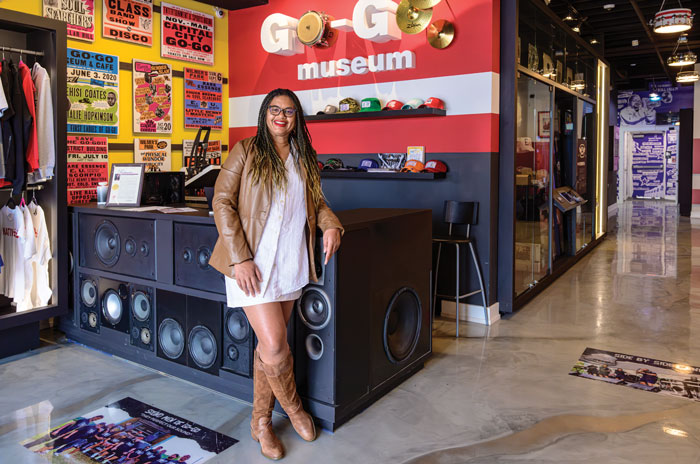 Natalie Hopkinson at the Go-Go Museum in DC