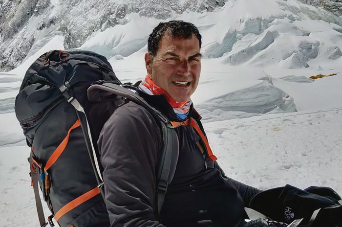 Len Forkas on Mount Everest
