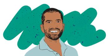 Saagar Gupta. Graphic by Jaylene Arnold.