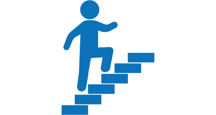 Professional and Lifelong Learning: professional climbing steps (icon) Professional and Lifelong Learning: professional climbing steps (icon)