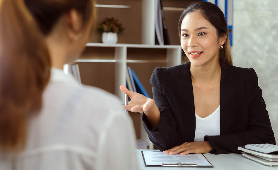 PHR Certification Business woman addressing others
