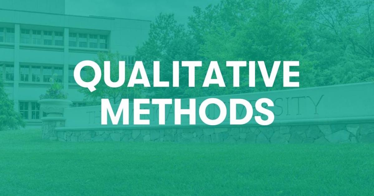 Title: Qualitative Methods