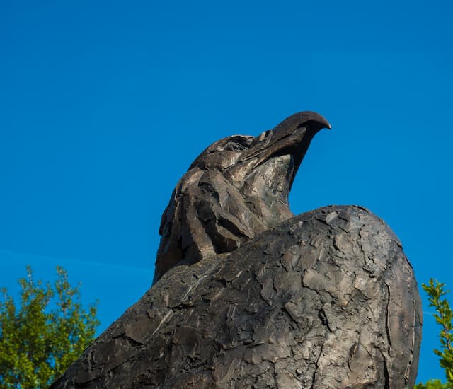 Bald Eagle Bronze Statue