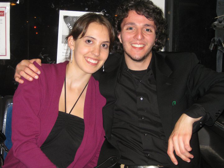 Paul and Julia Hodum on the AU shuttle