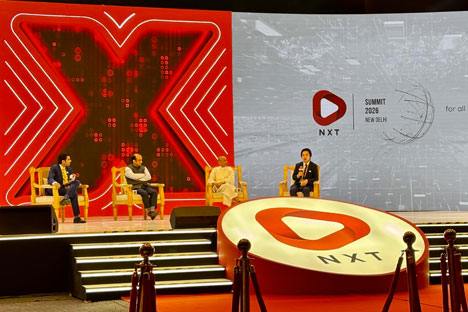 Professor Hansong Li speaks on a panel at the NXT Conclave