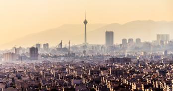 Skyline of Tehran, Iran