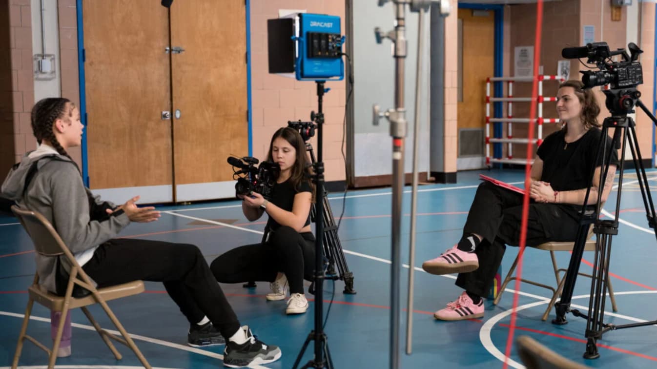 Filming for Community Voice Lab