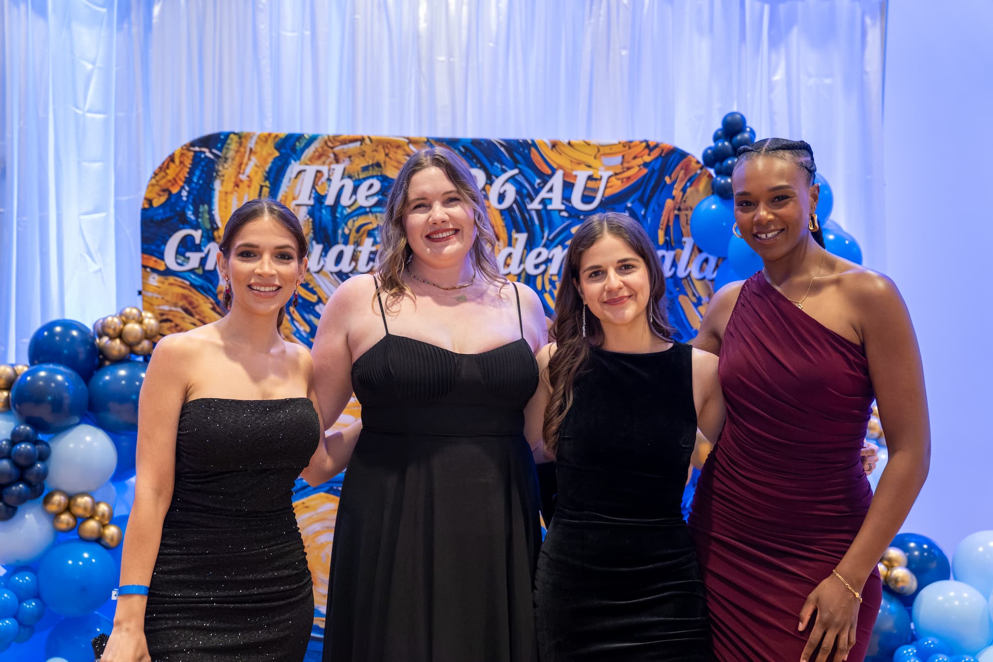 Students at Graduate Student Council gala Graduate students at networking gala
