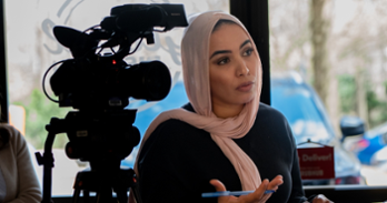 Samiya Amrani, director of "Behind the Sidewalk"