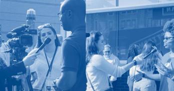 SOC & SPA students take to the streets of Virginia to report on the 2025 election as part of a hands-on course.