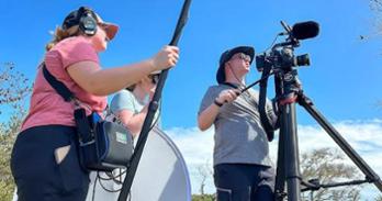 Ethan Kauffman in action on a film shoot