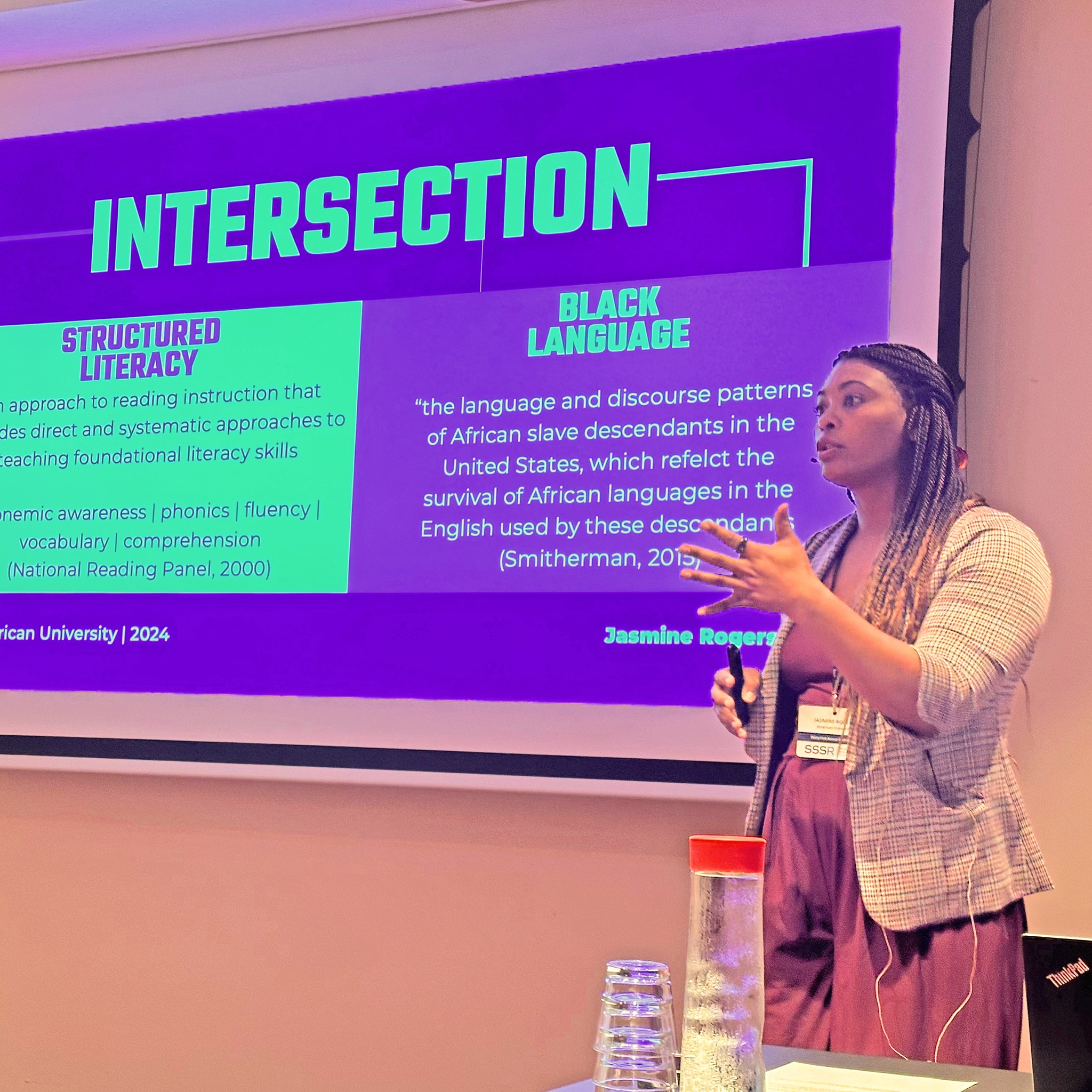 Jasmine at SSSR conference