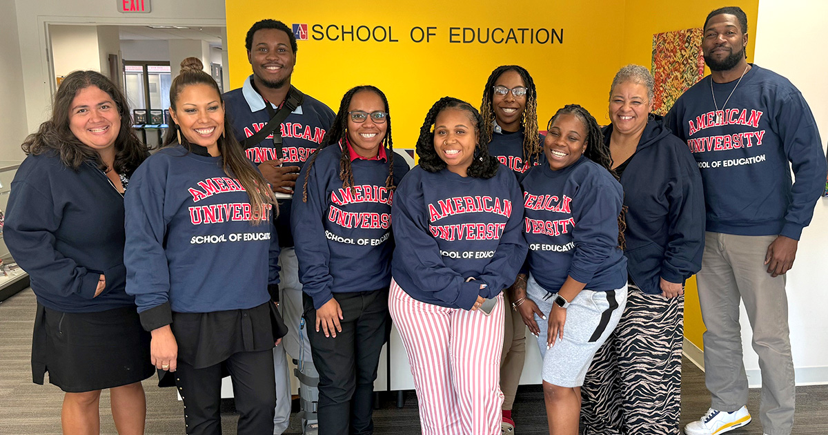 2024 RETL Students at Orientation with Townsend-Sanders second from the right.