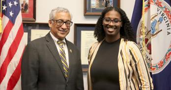 Ni’Aisha Banks with Congressman Bobby Scott (VA-03)