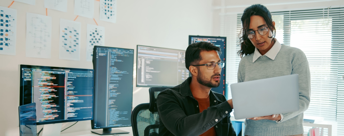 two cybersecurity professionals