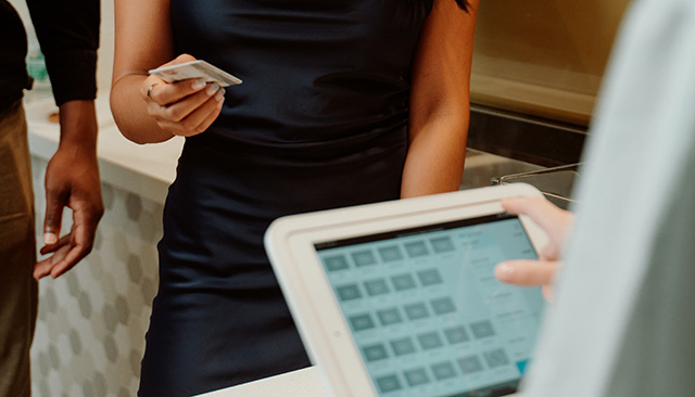 Paying with card