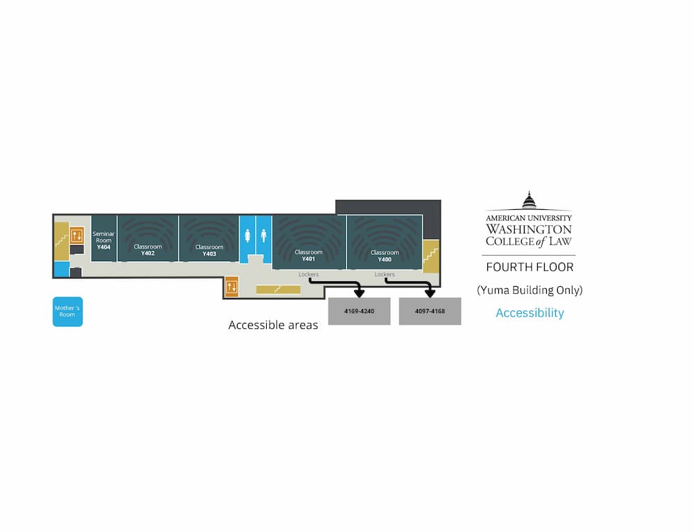 Fourth Floor Locker Map